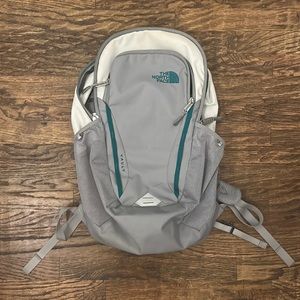 North Face Backpack Vault Grey, Off White And Teal